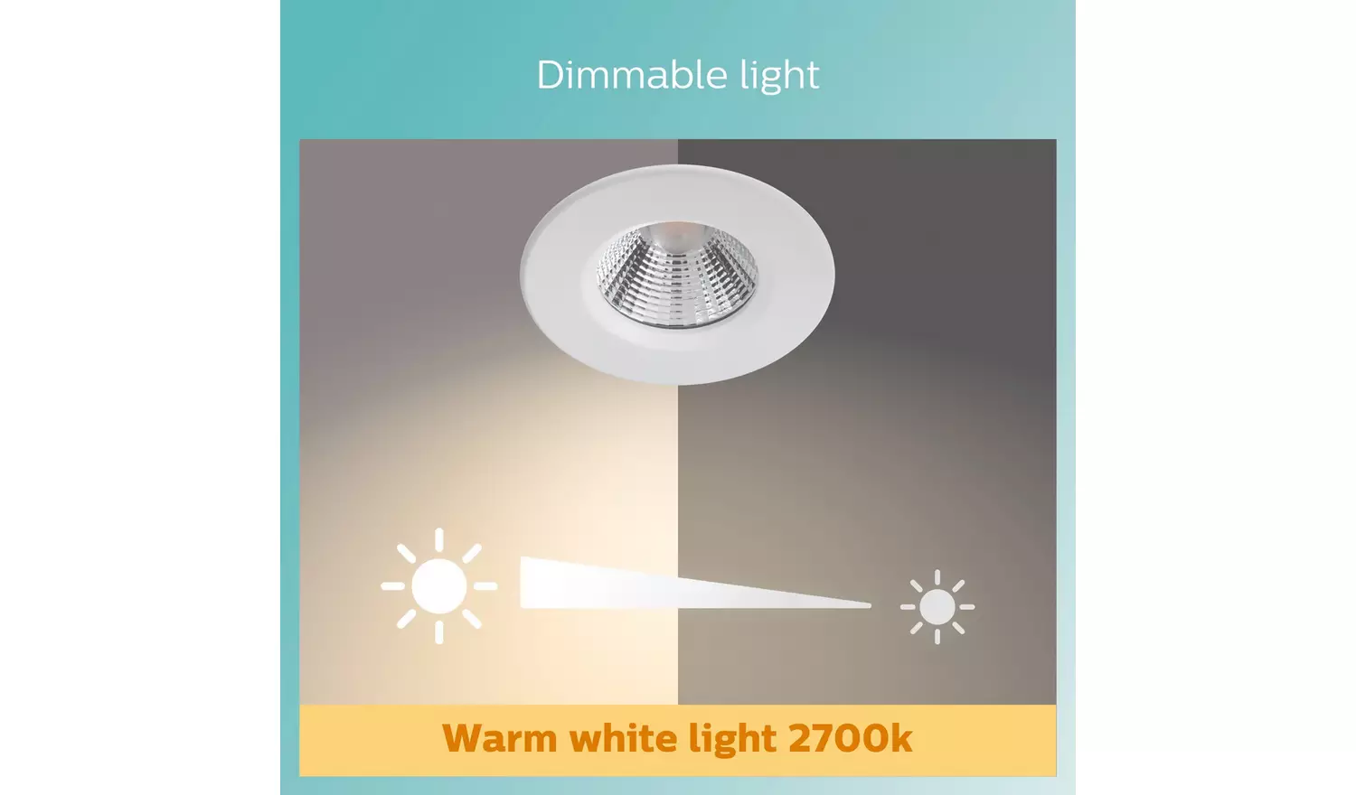 Philips Dive 3 Light Bathroom LED Spotlight - White