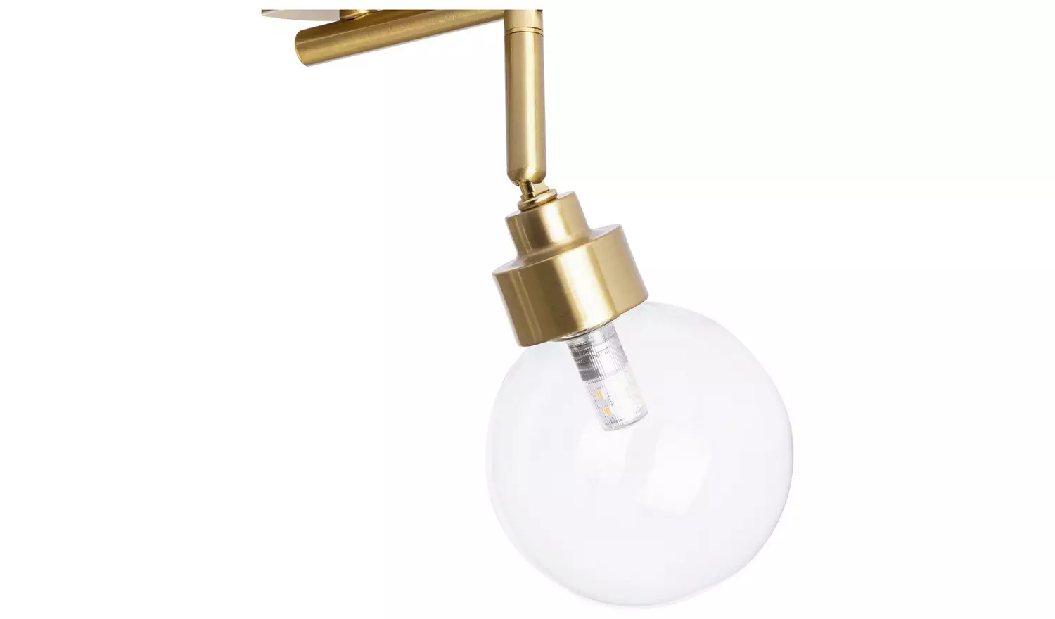 Habitat Tay Steel 4 Lights Spotlight Bar - Brass