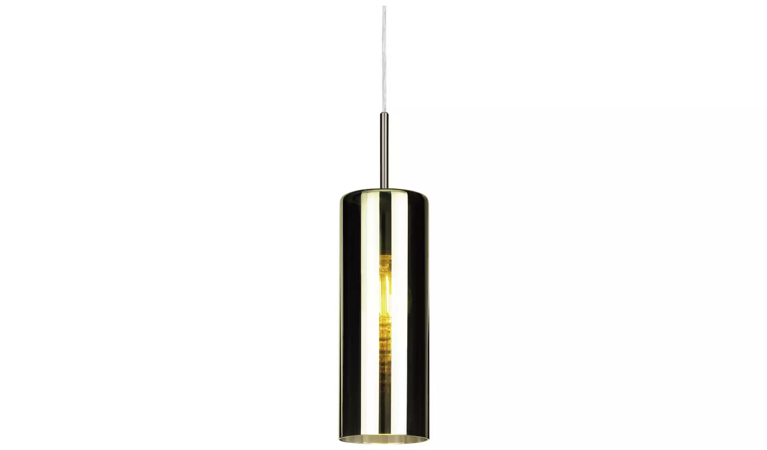EGLO Selvino Steel Pendant Light - Nickel & Gold