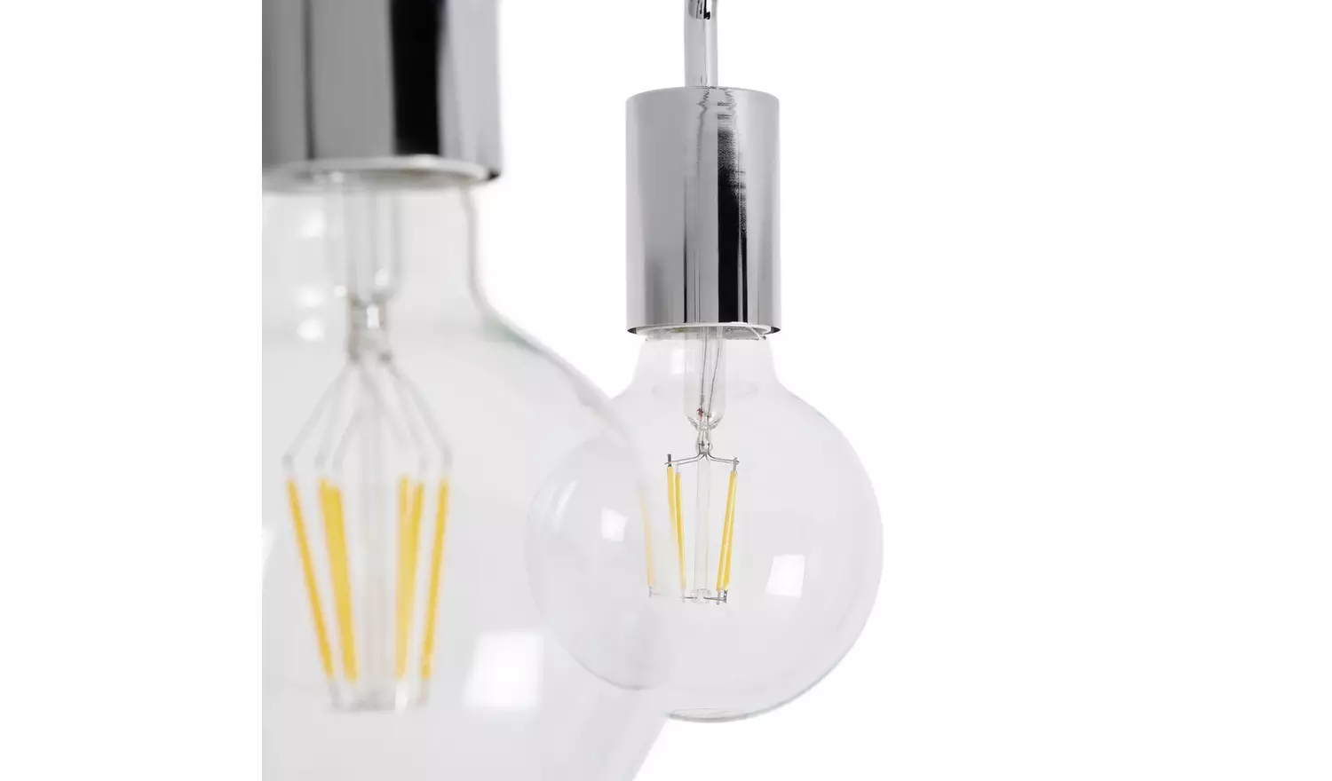 Habitat Rayner 3 Light Flush Ceiling Light -Chrome