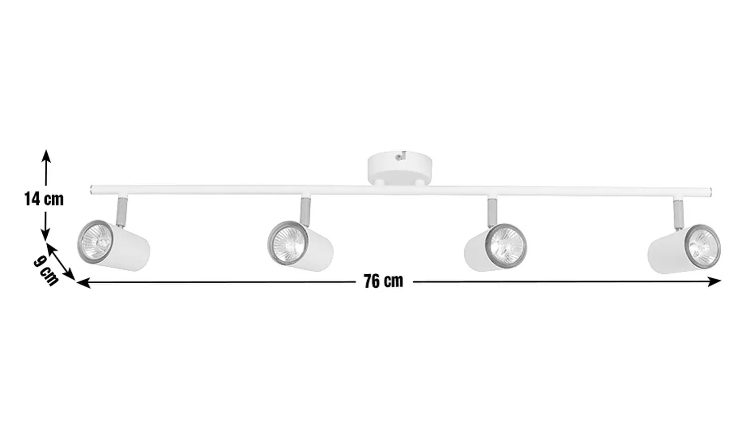 Argos Home 4 Light Bar Light - Matt White