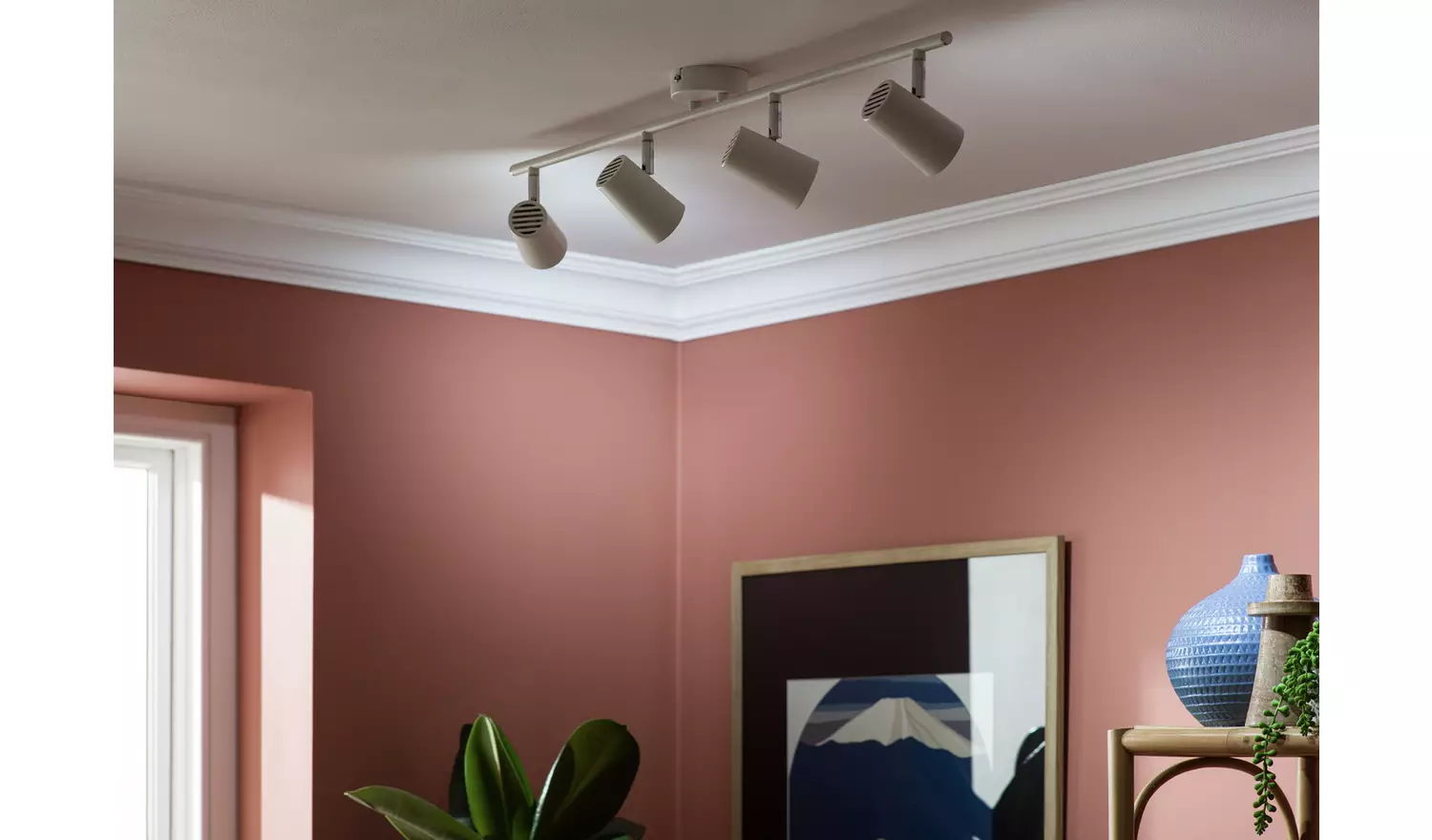 Argos Home 4 Light Bar Light - Matt White