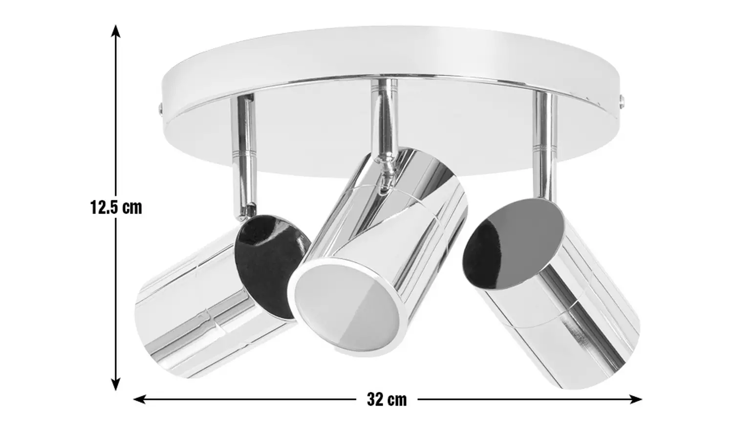 Argos Home Nancy 3 Light Bathroom Spotlight - Chrome