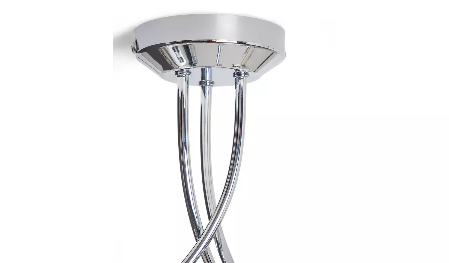 Argos Home Parton 3 Light Flush to Ceiling Light - Chrome