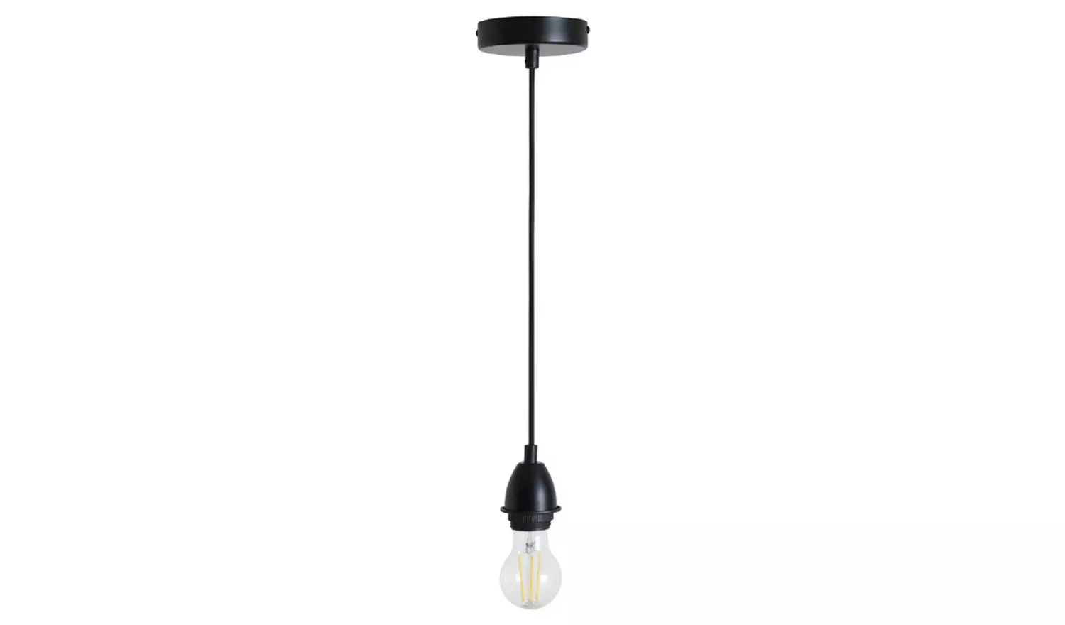 Habitat Pendel Electric Light Fitting Black 1.2M