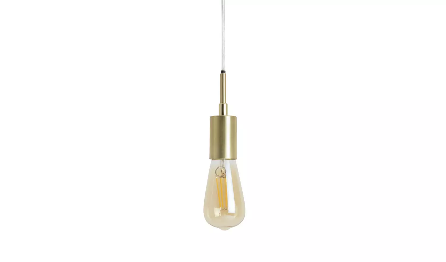 Habitat Lockie Brushed Brass Pendant Ceiling light - Gold