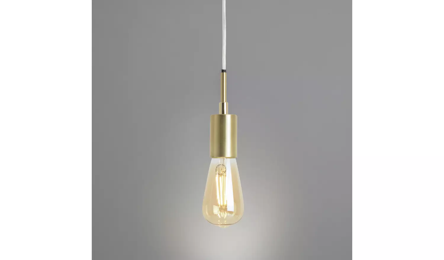 Habitat Lockie Brushed Brass Pendant Ceiling light - Gold