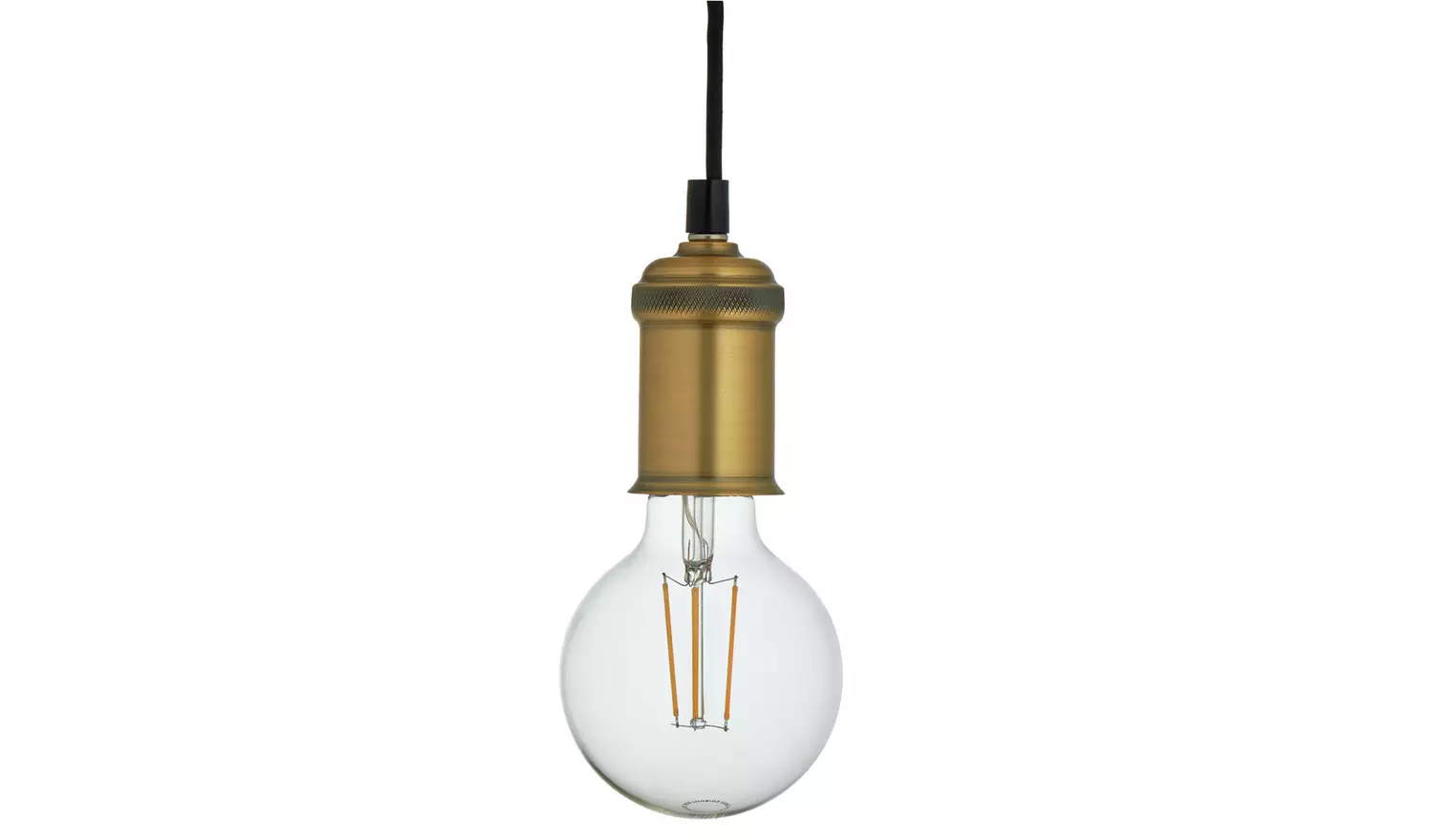 Habitat Nyos Spider 5 Light Chandelier - Black & Brass