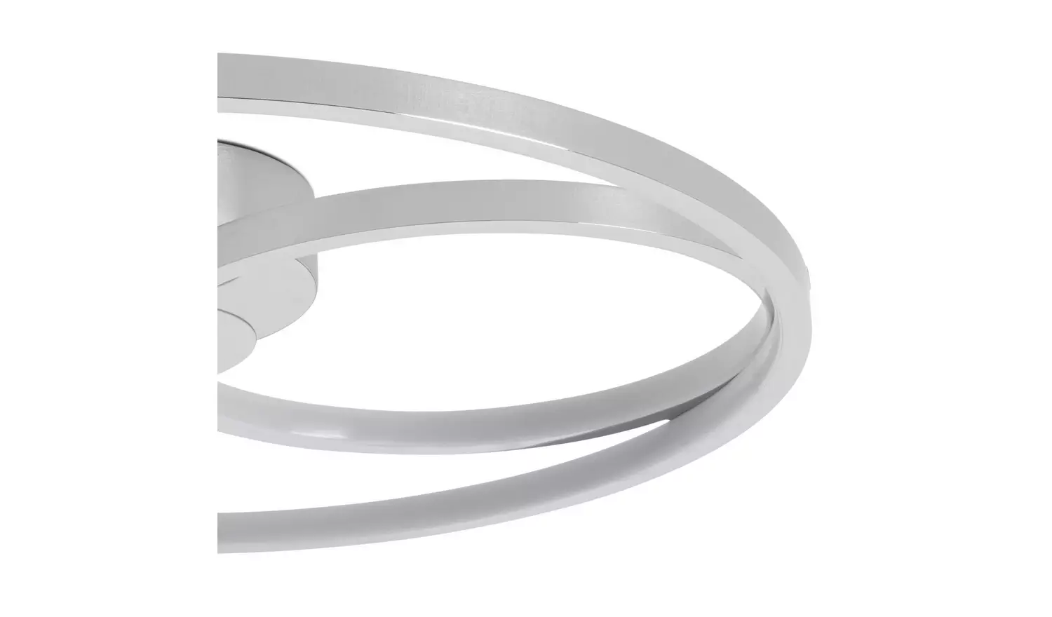 Habitat Pill Metal LED Flush Ceiling Light - Chrome