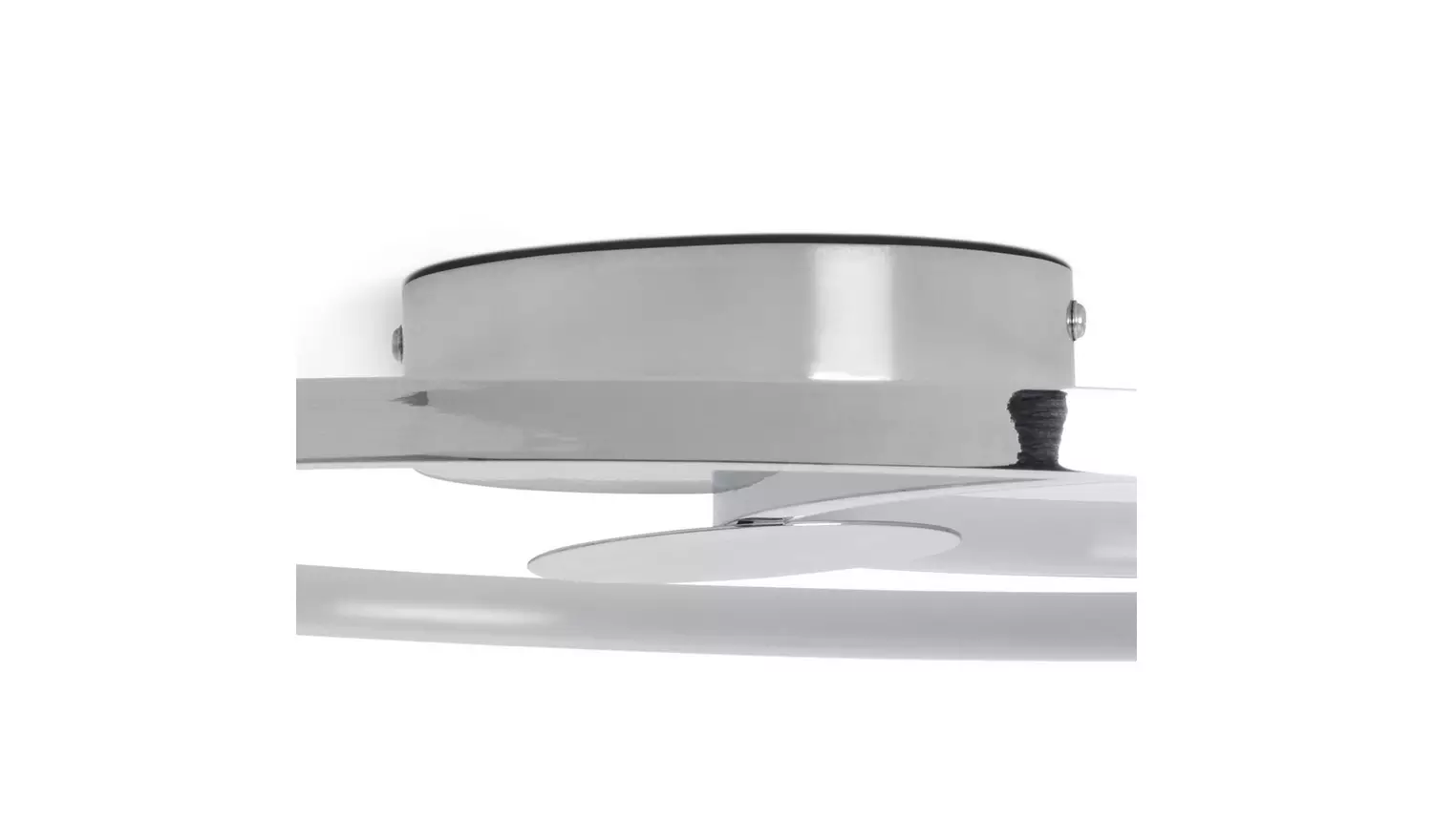 Habitat Pill Metal LED Flush Ceiling Light - Chrome