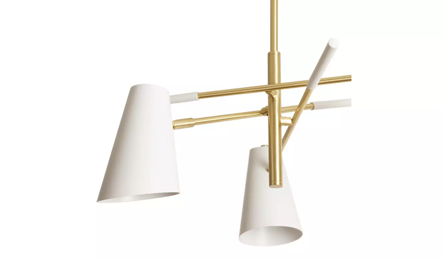 Habitat Vesper Cone 3 Light Ceiling Pendant - White