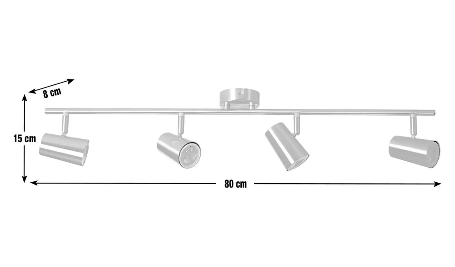 Argos Home Este 4 Light Bar Light - Brass