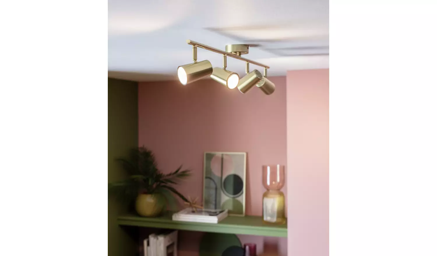 Argos Home Este 4 Light Bar Light - Brass