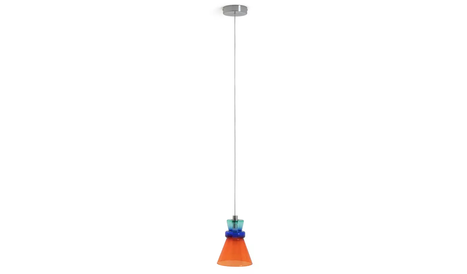 Habitat Vivian Glass LED Ceiling Light - Multicoloured