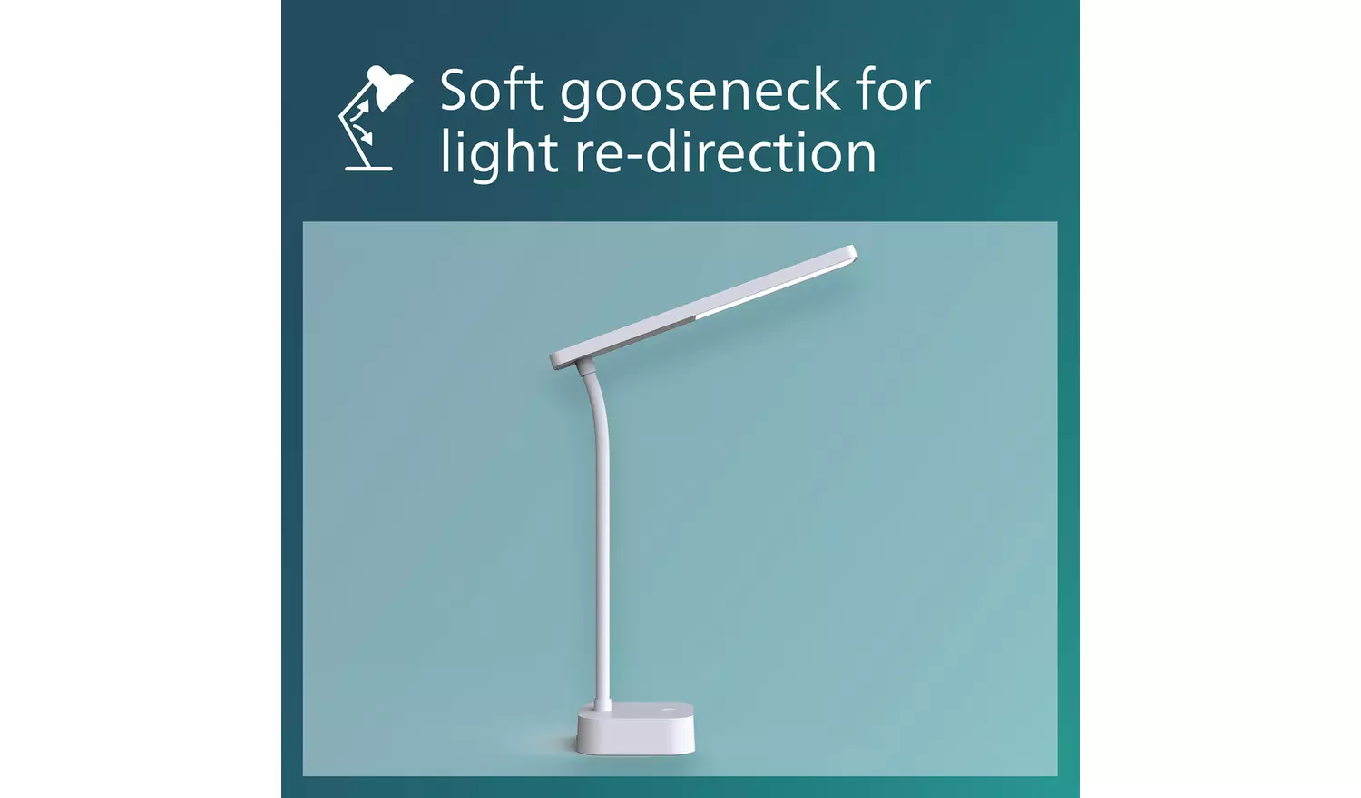 Philips Tilpa LED Portable Touch Desk Lamp - White