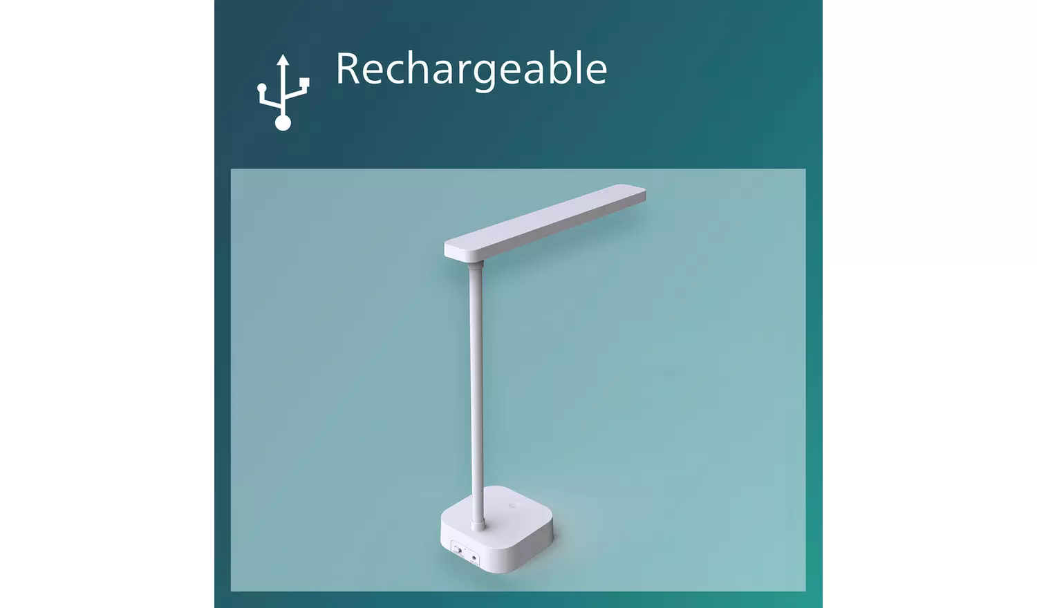 Philips Tilpa LED Portable Touch Desk Lamp - White