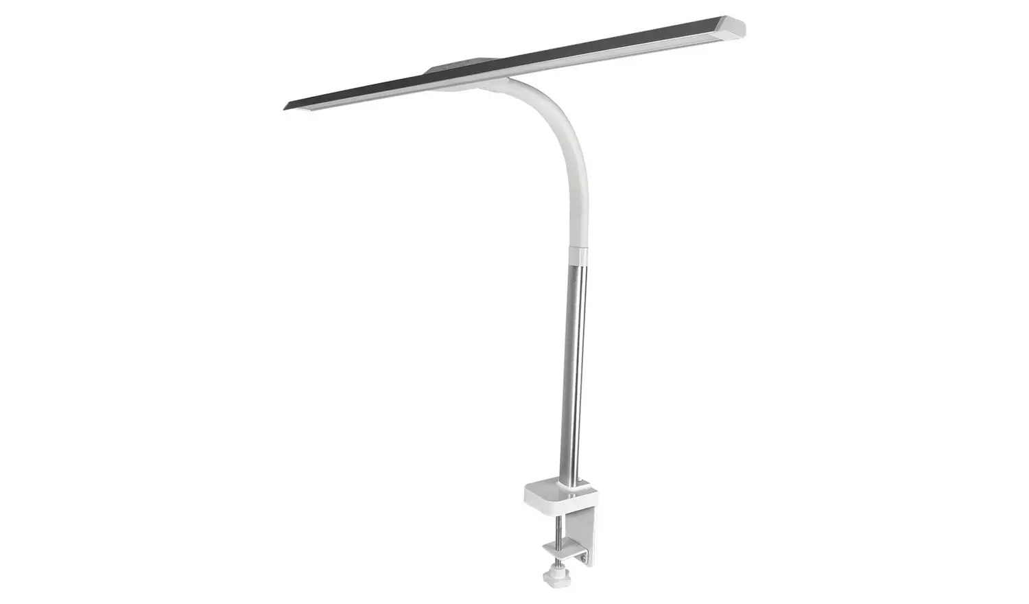 Xtralite Metal LED Clamp Desk Lamp - Silver & White