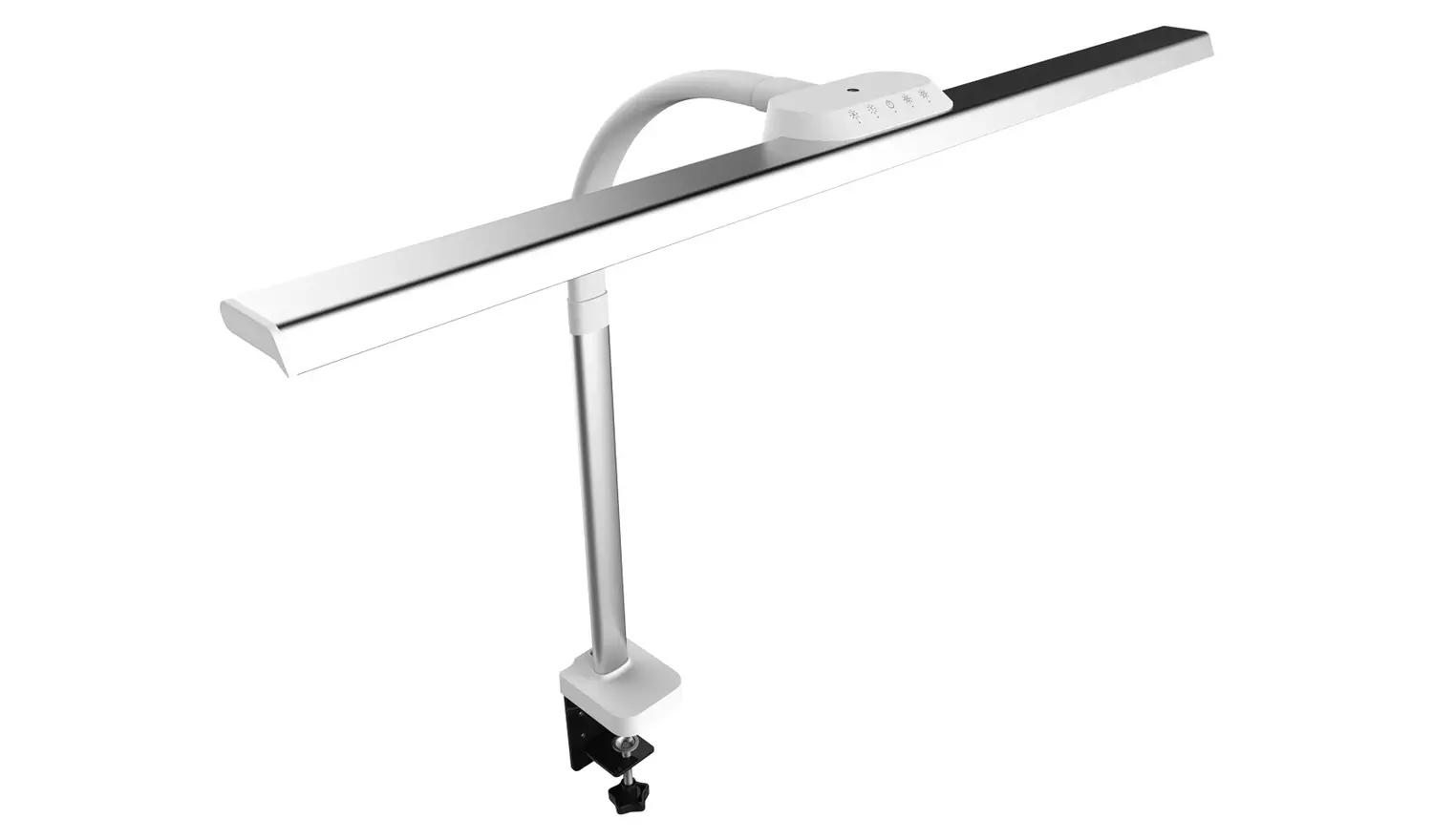 Xtralite Metal LED Clamp Desk Lamp - Silver & White