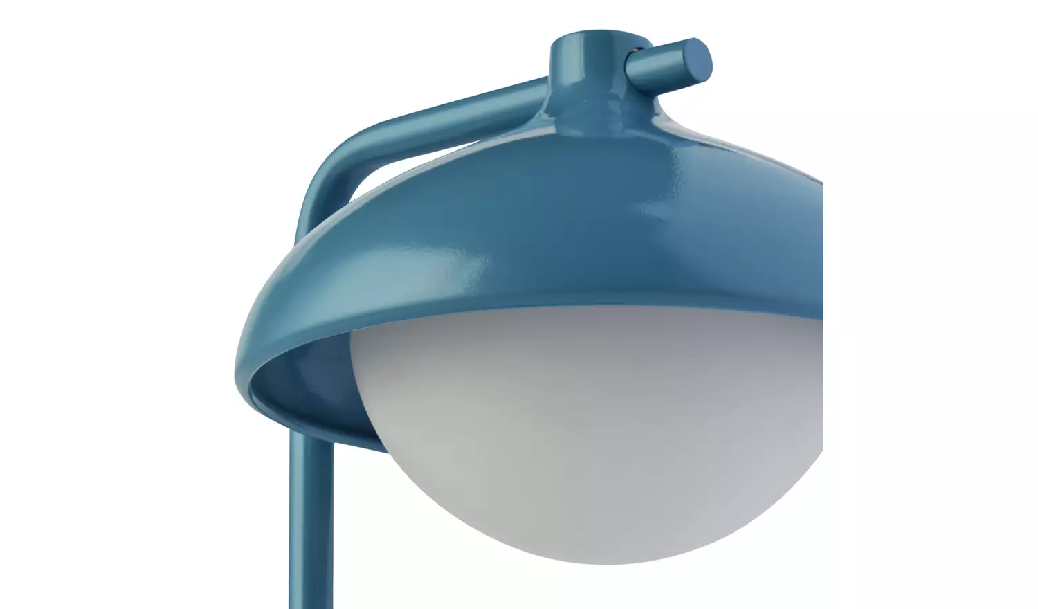 Habitat Acorn Metal Desk Lamp - Cornflower Blue