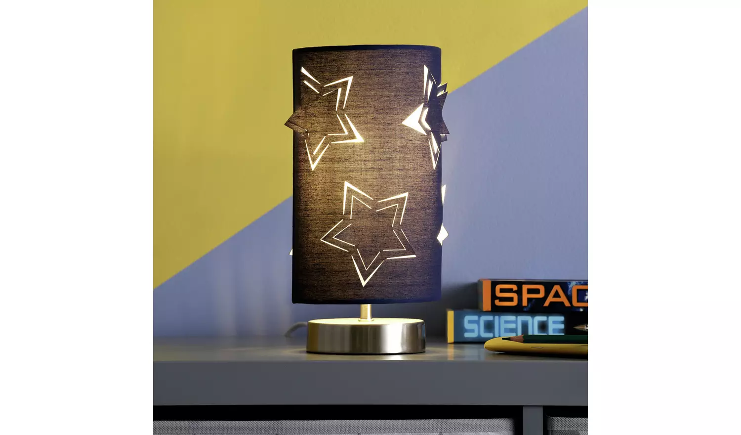 Argos Home Star Cutout Desk Lamps - Blue