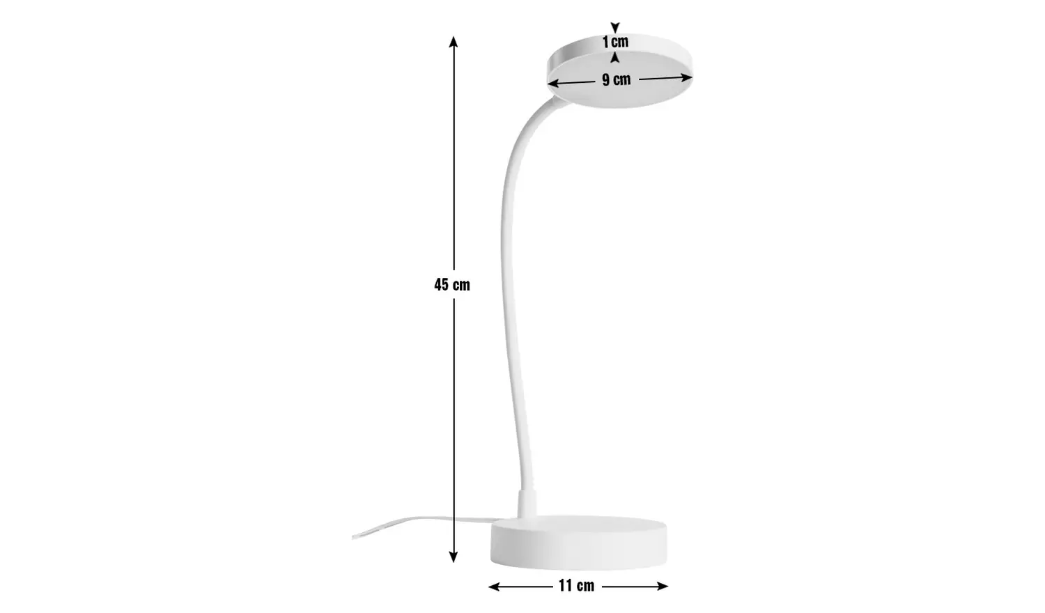 Habitat Mopsa LED Touch Desk Lamp - White