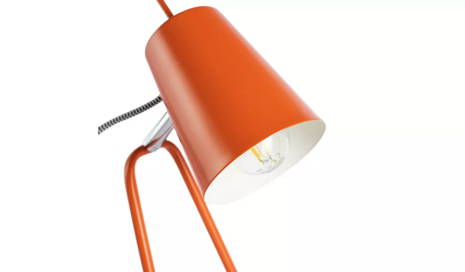Habitat Lizzie Desk Lamp - Orange