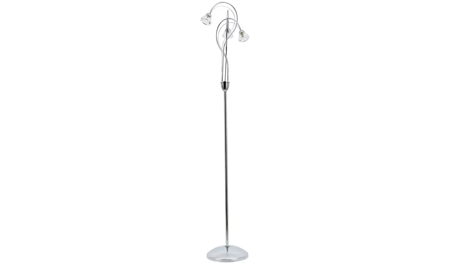 BHS Sagitarius 3 Light Floor Lamp - Silver