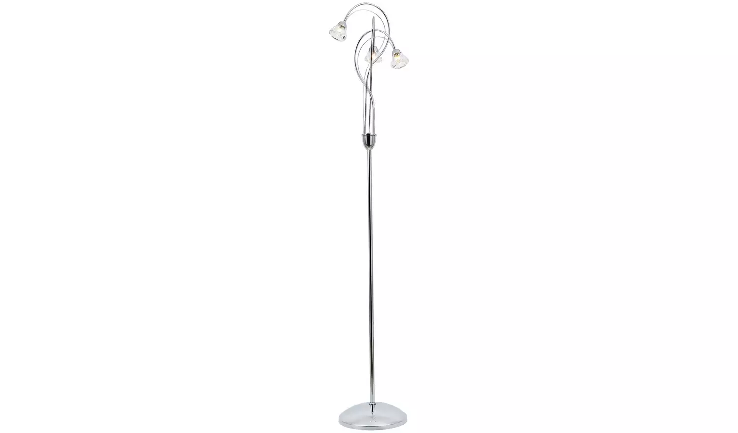 BHS Sagitarius 3 Light Floor Lamp - Silver