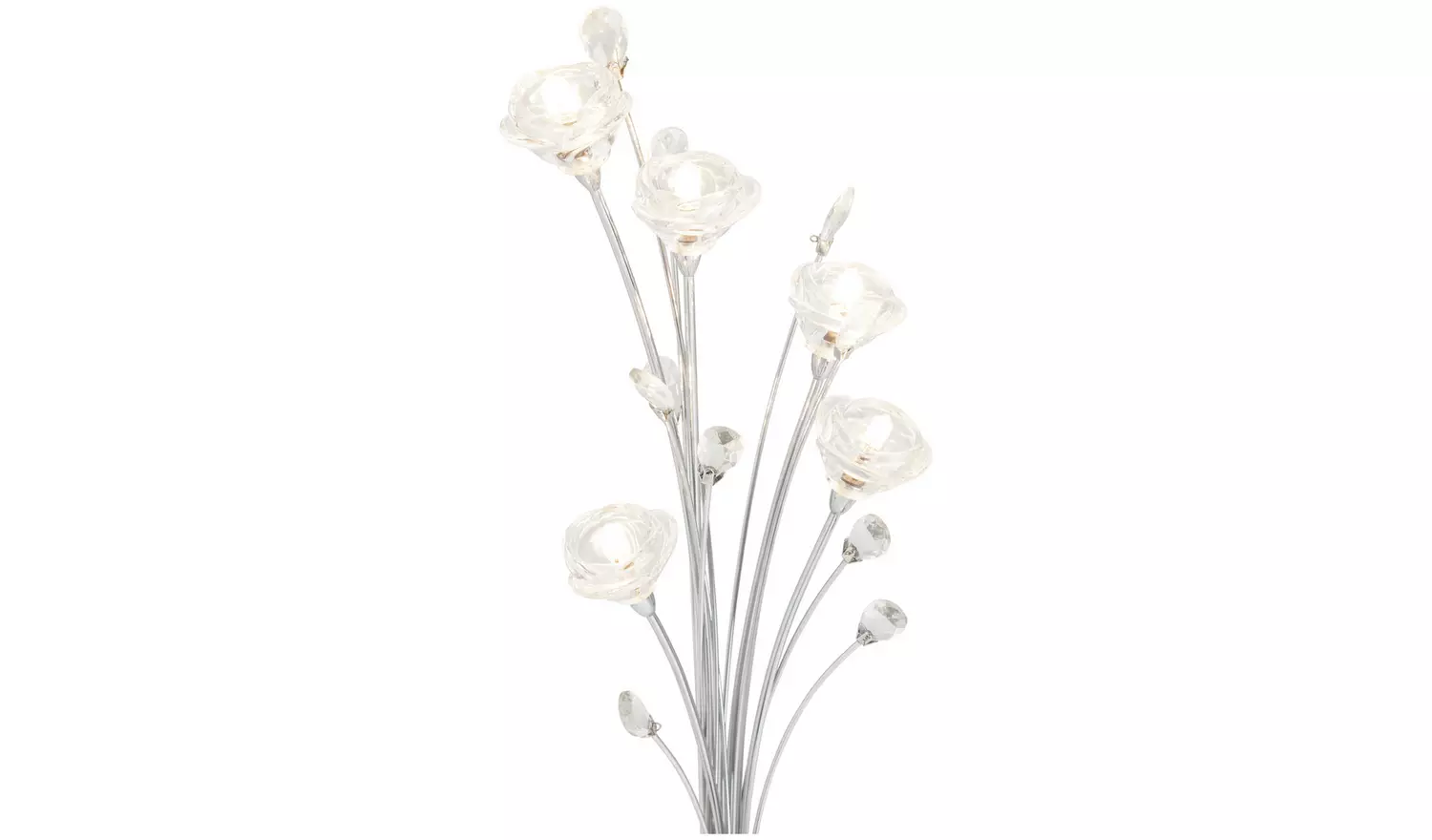 Argos Home Rosa 5 Light LED Flower Floor Lamp - Silver