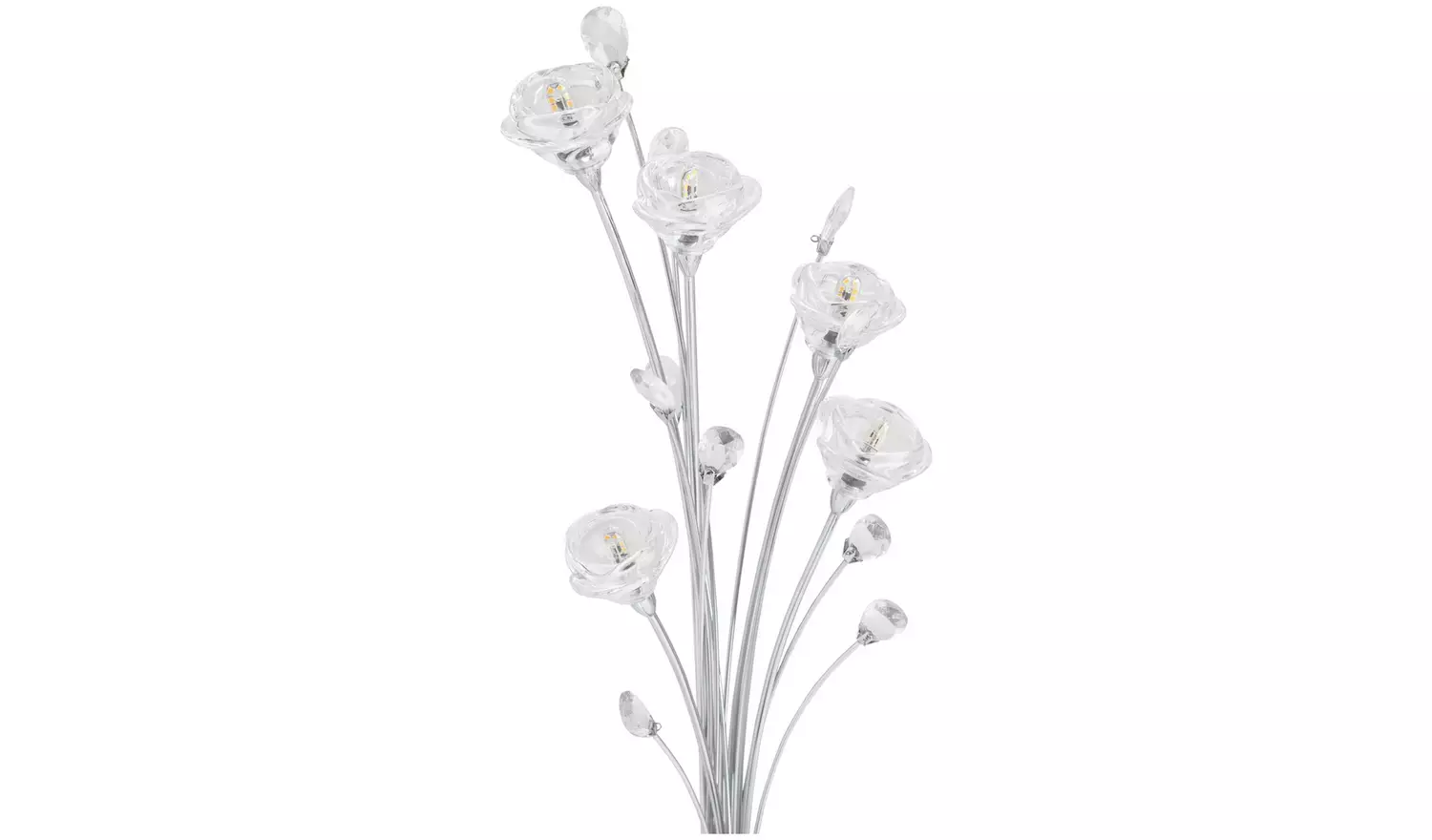 Argos Home Rosa 5 Light LED Flower Floor Lamp - Silver