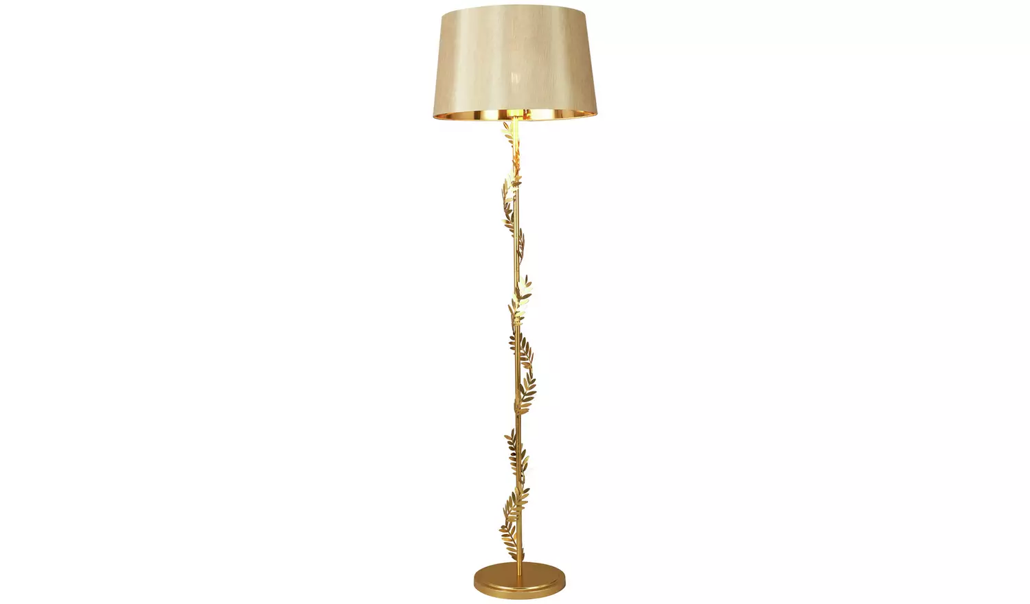 BHS Brooklyn Stem Stick Floor Lamp - Brass