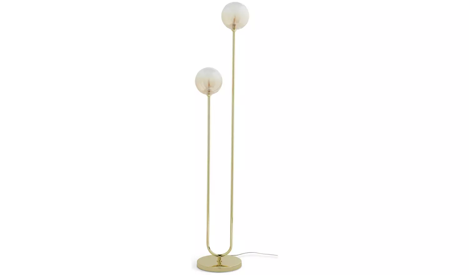Argos Home Ombre Arc Floor Lamp - Champagne