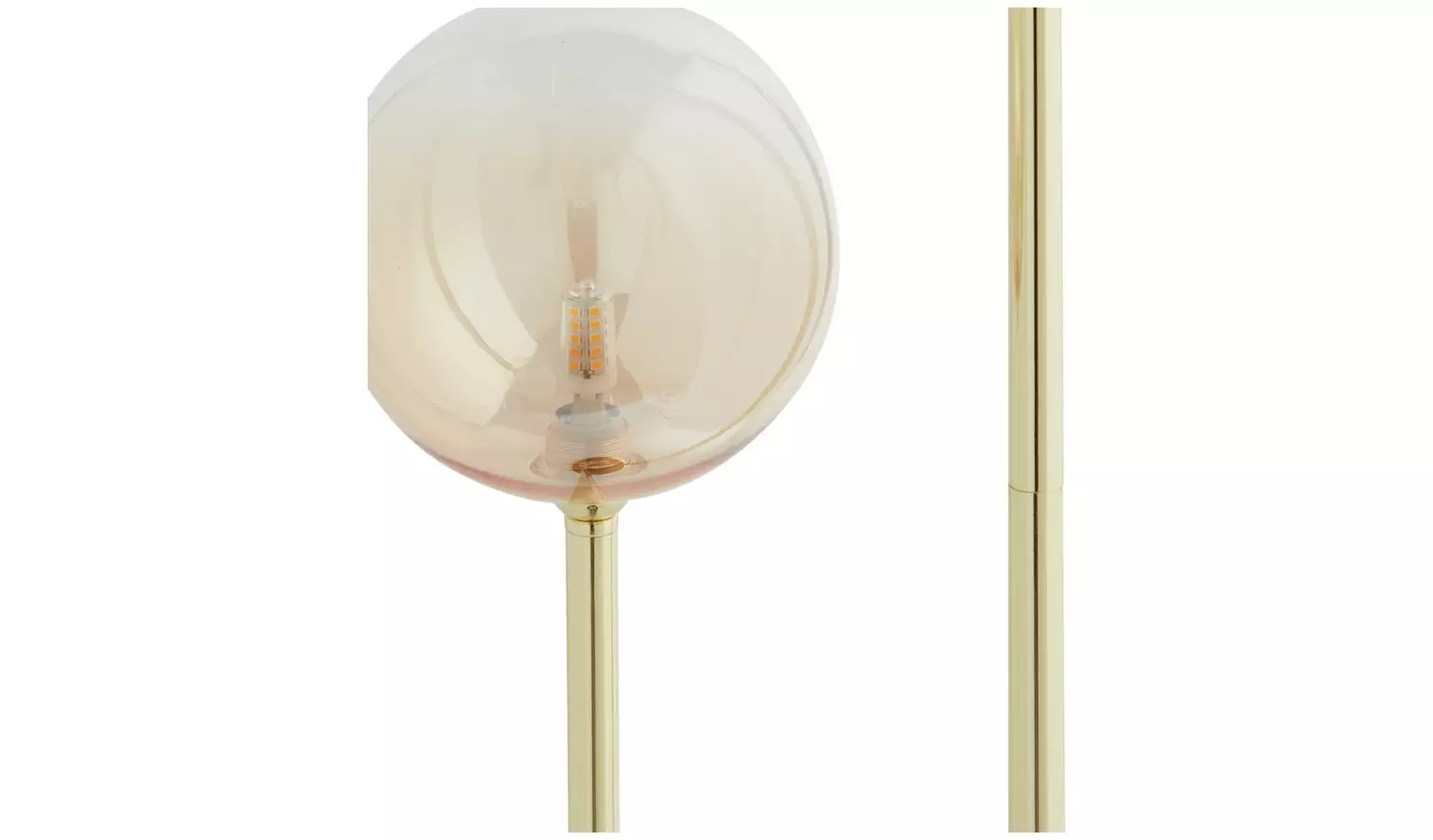 Argos Home Ombre Arc Floor Lamp - Champagne