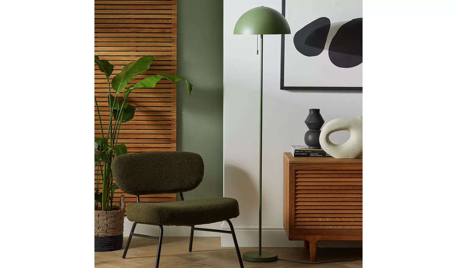 Habitat Modern Mushroom Floor Lamp - Green