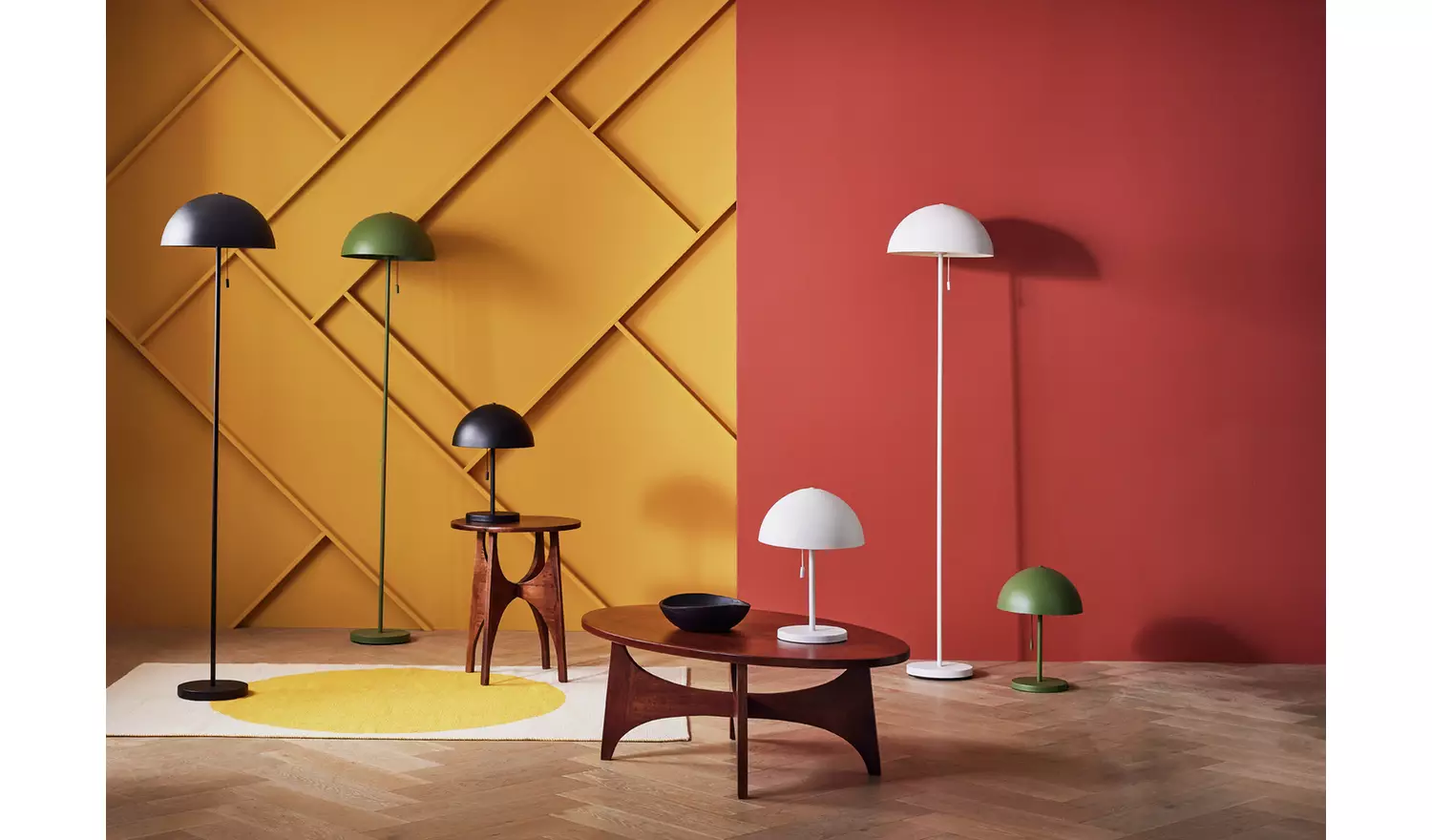 Habitat Modern Mushroom Floor Lamp - Green