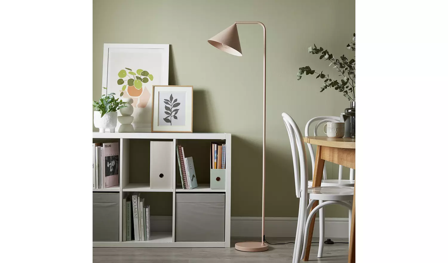 Habitat Cone Adjustable Floor Lamp - Rose