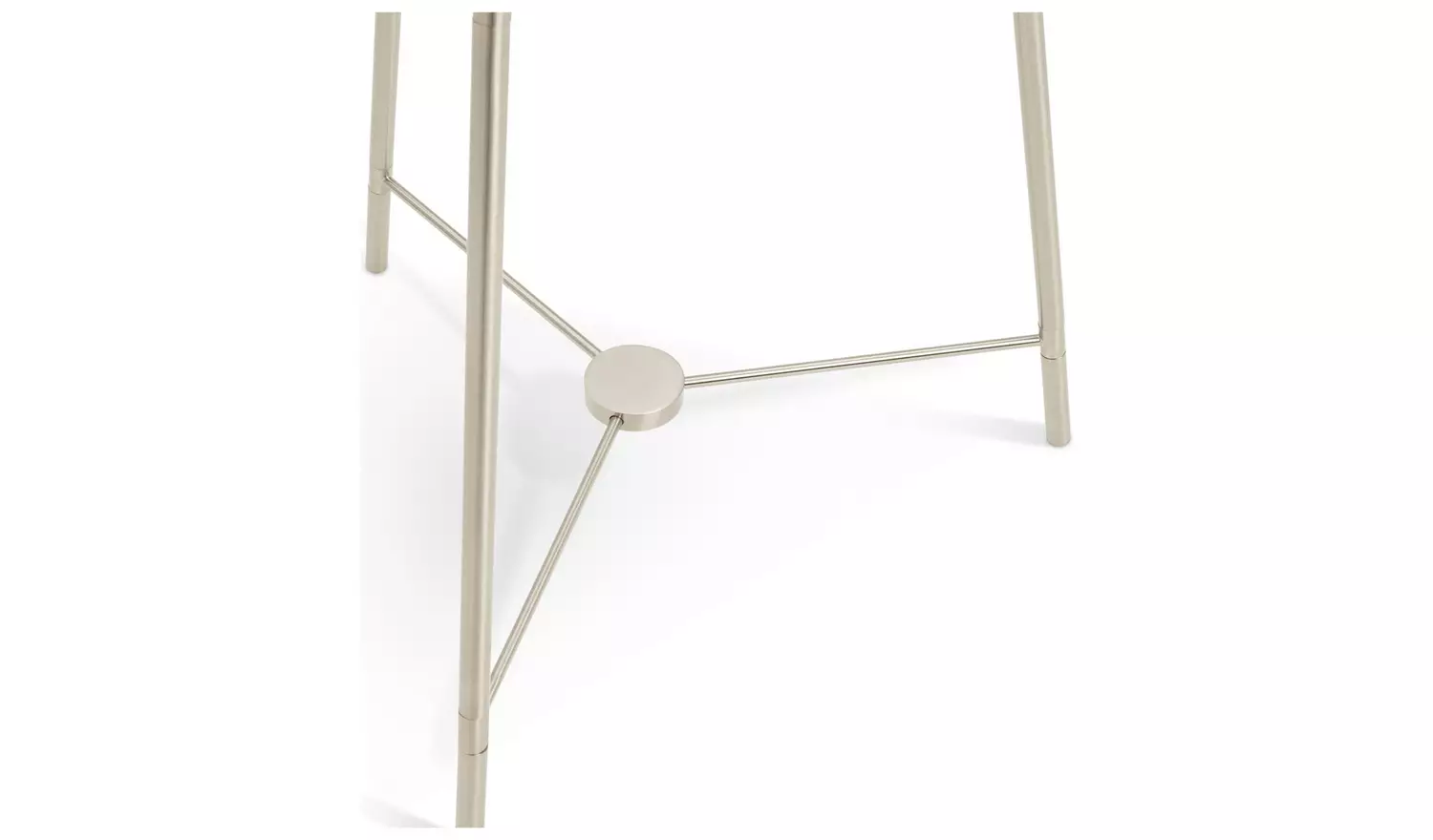 Habitat Leone Brushed Tripod Floor Lamp - Chrome & Grey