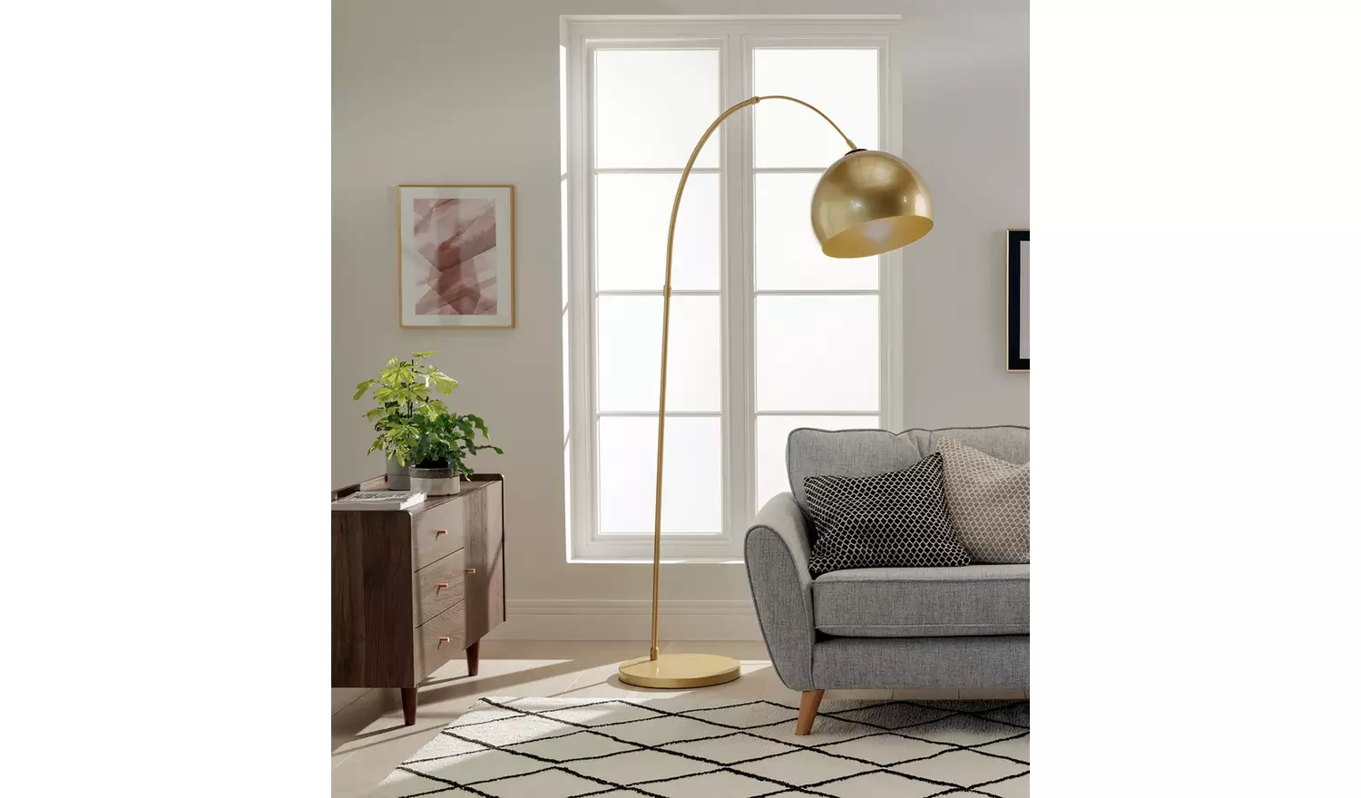 Habitat Wilderness Large Arc Floor Lamp