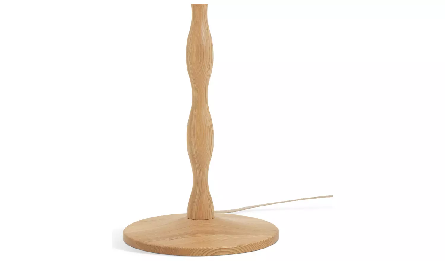 Habitat Bobbin Ash Wood Stick Floor Lamp - Natural
