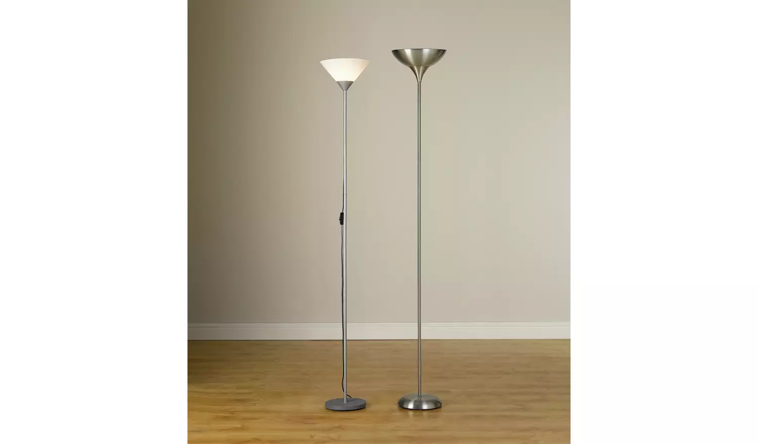 Argos Home Uplighter Floor Lamp - Silver