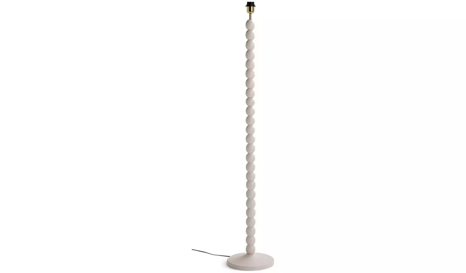 Habitat Bobbin Mango Wood Floor Lamp Base Only - Ivory