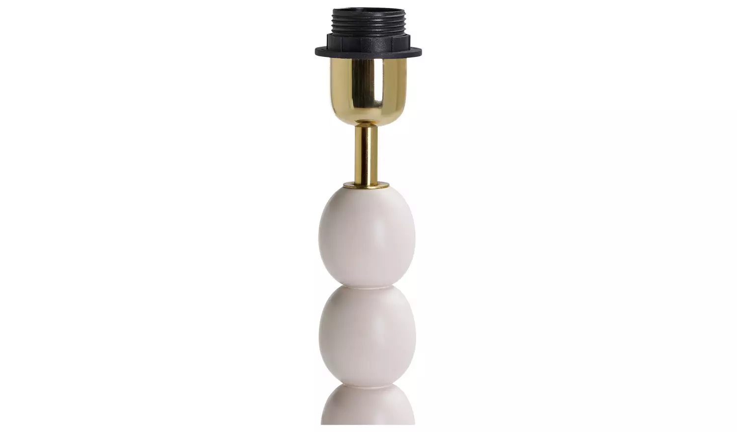 Habitat Bobbin Mango Wood Floor Lamp Base Only - Ivory