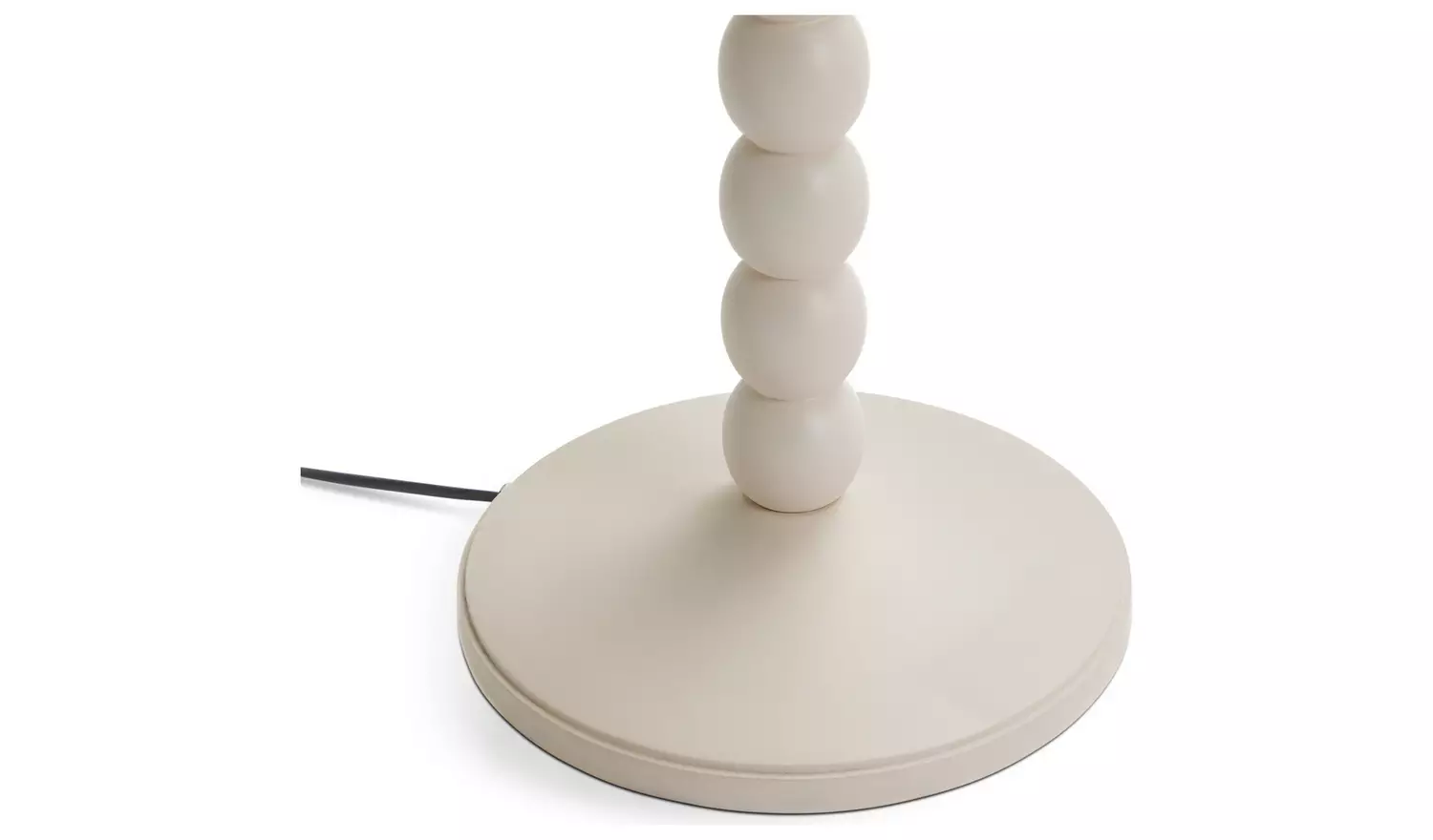 Habitat Bobbin Mango Wood Floor Lamp Base Only - Ivory