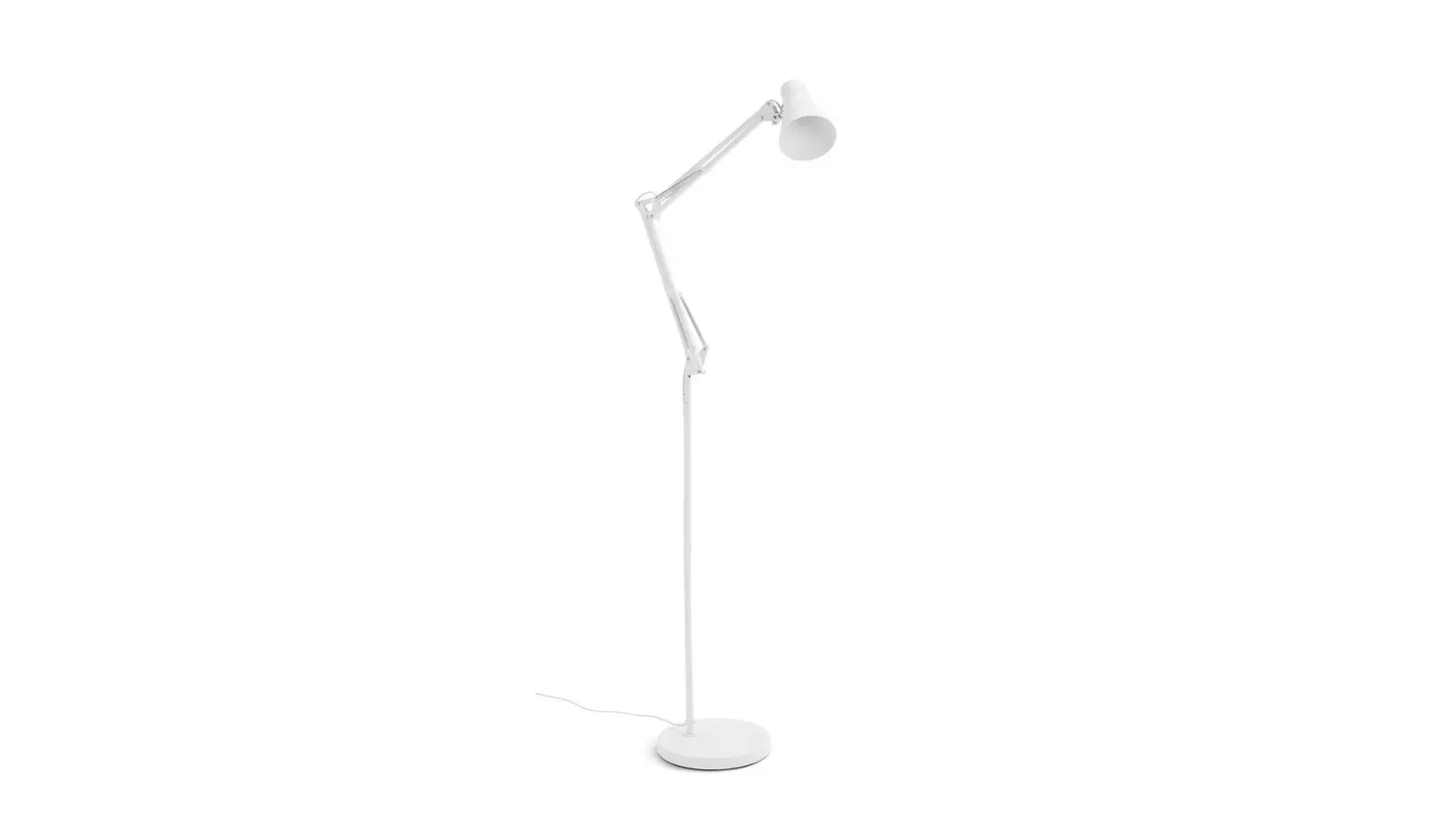 Habitat Swing Arm Floor Lamp - White