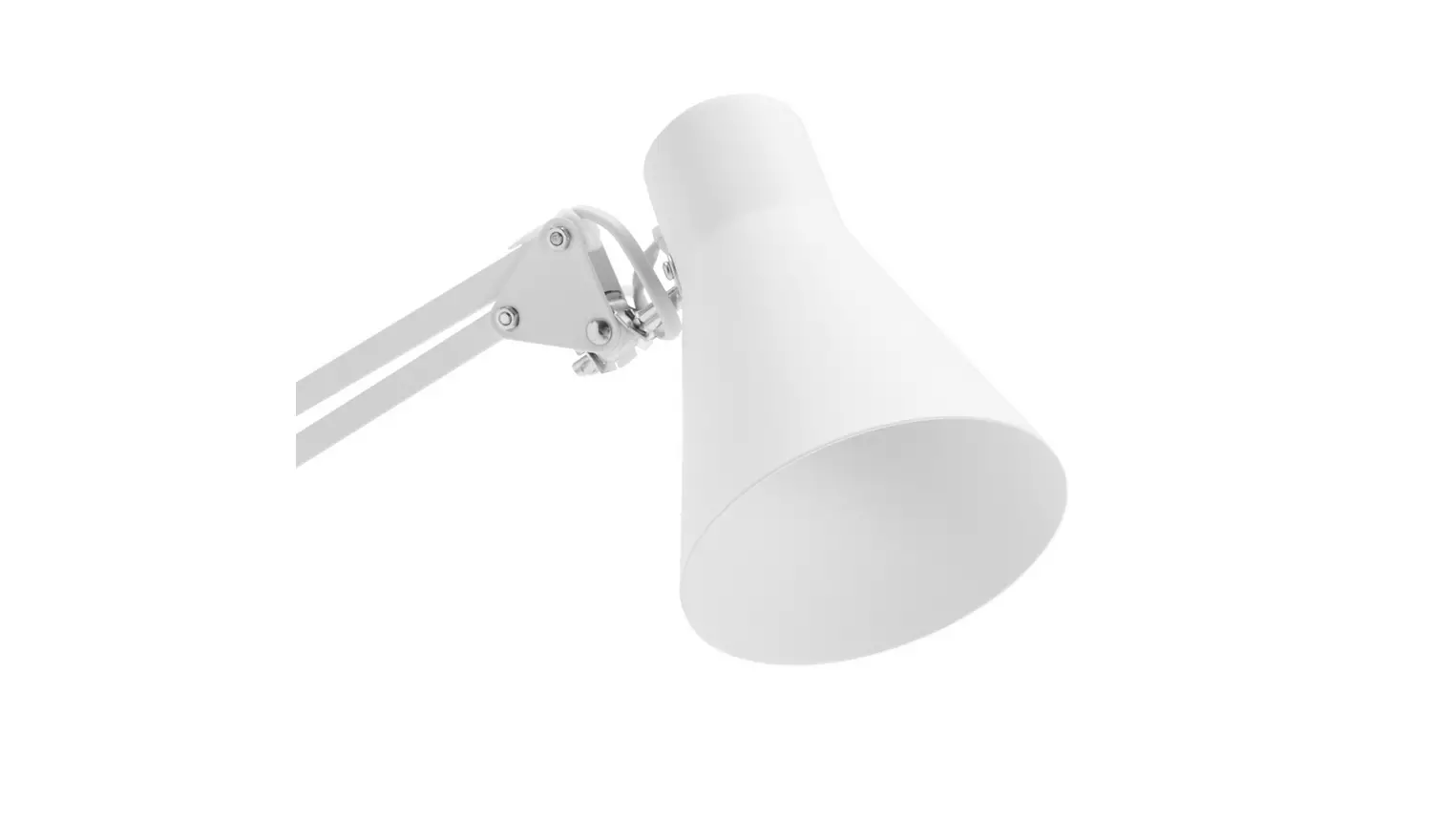 Habitat Swing Arm Floor Lamp - White