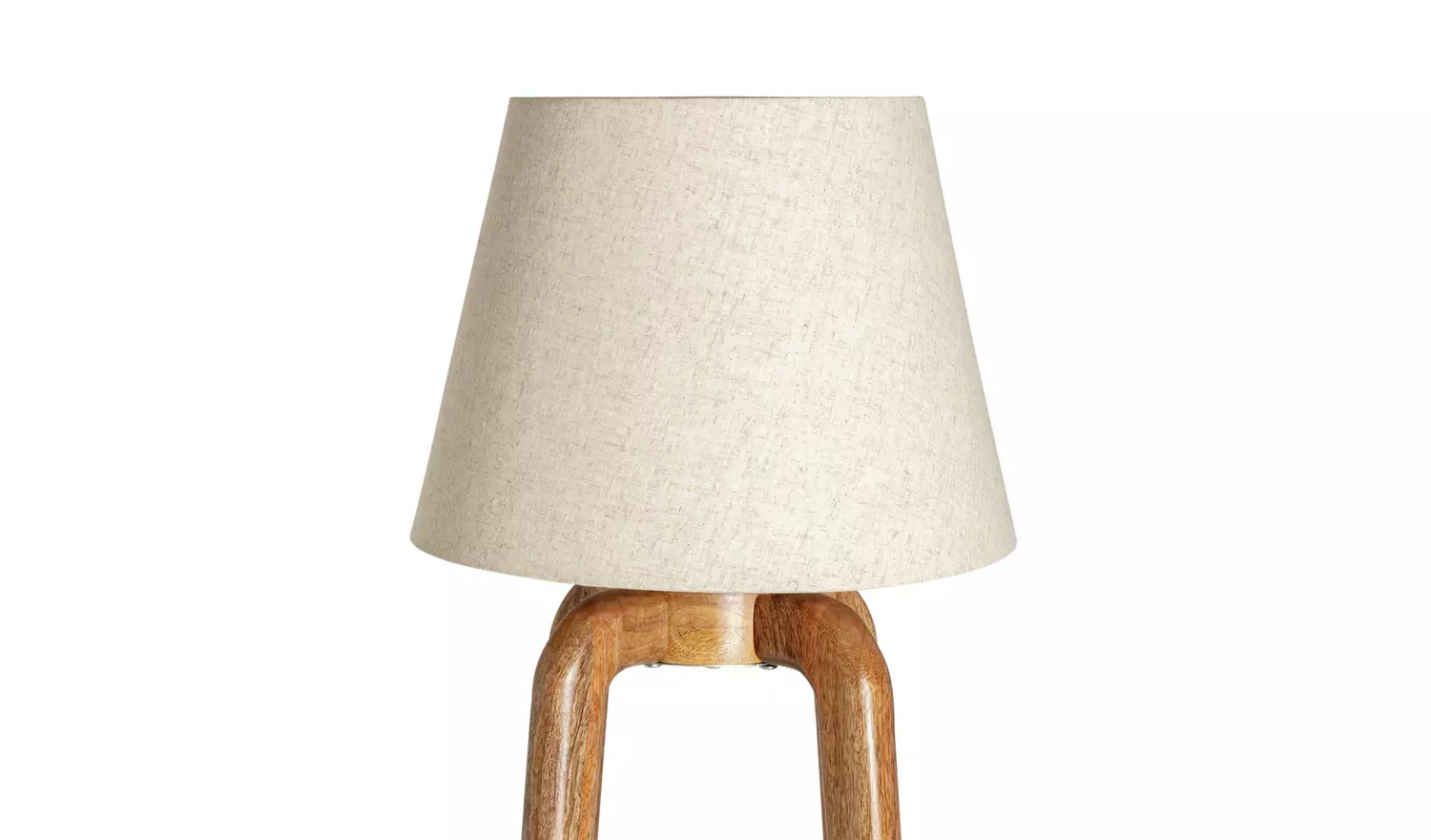 Habitat Mango Wood Shelved Floor Lamp - Natural