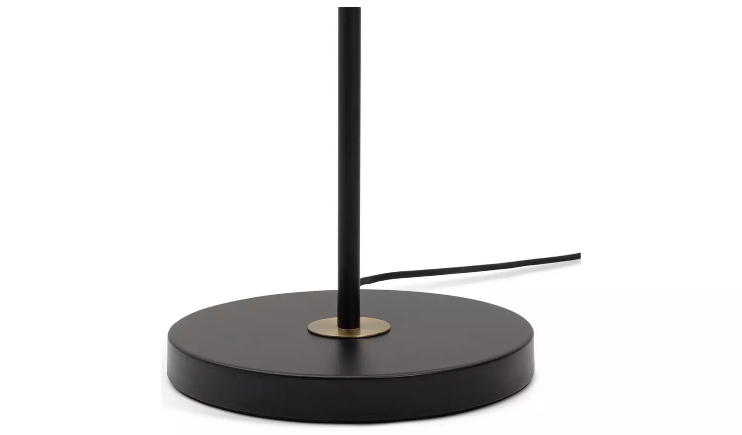 Habitat Bent Shaded Floor Lamp - Black & Gold