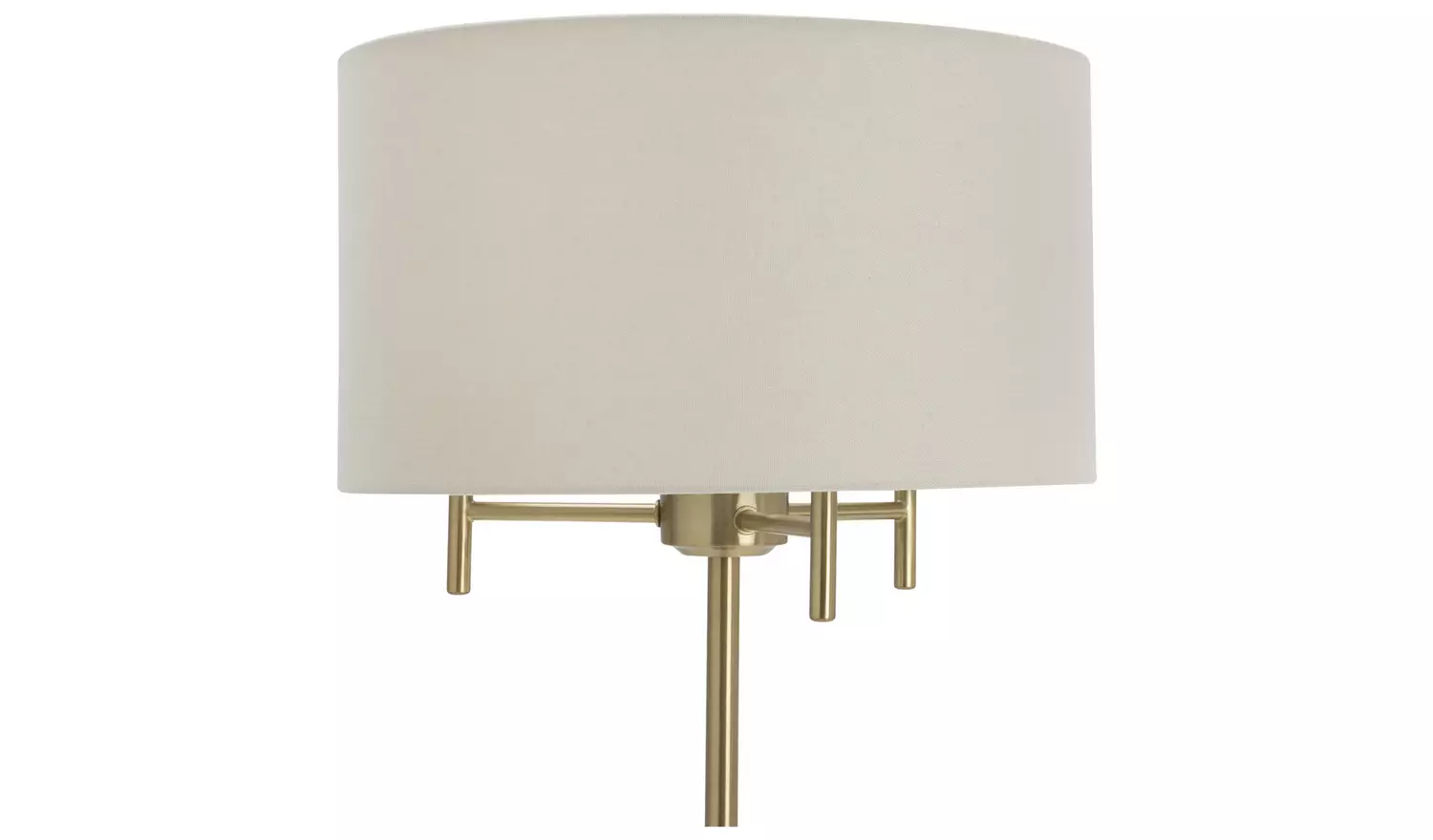 Argos Home Candelabra Brush Brass Stick Floor Lamp - Natural
