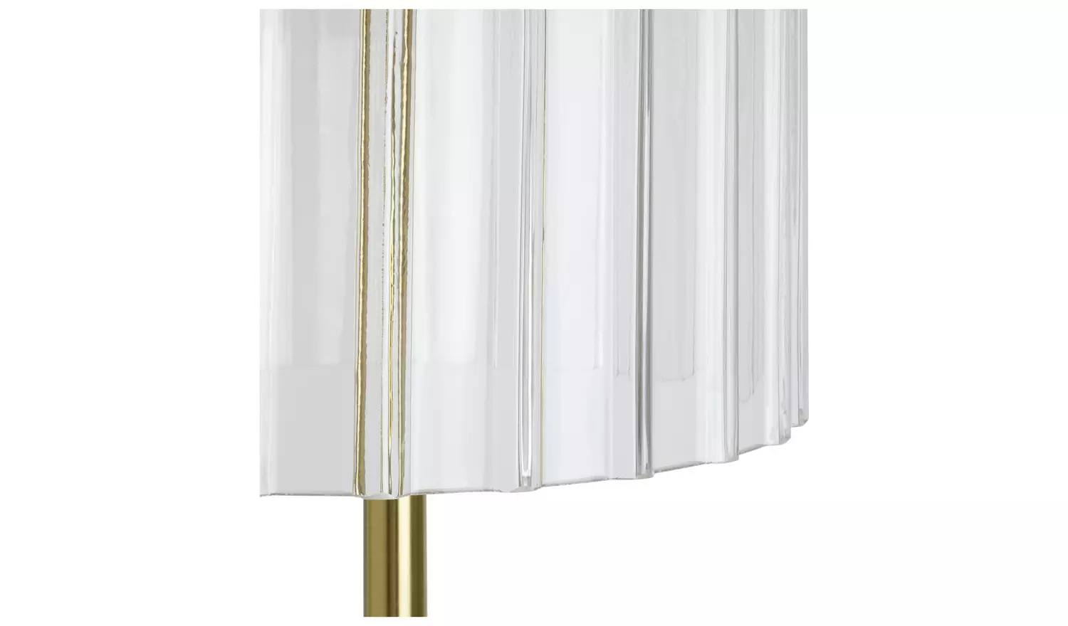 Habitat x Morris & Co. Glass & Brass Cloche Floor Lamp