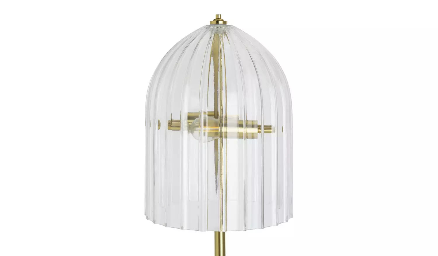 Habitat x Morris & Co. Glass & Brass Cloche Floor Lamp